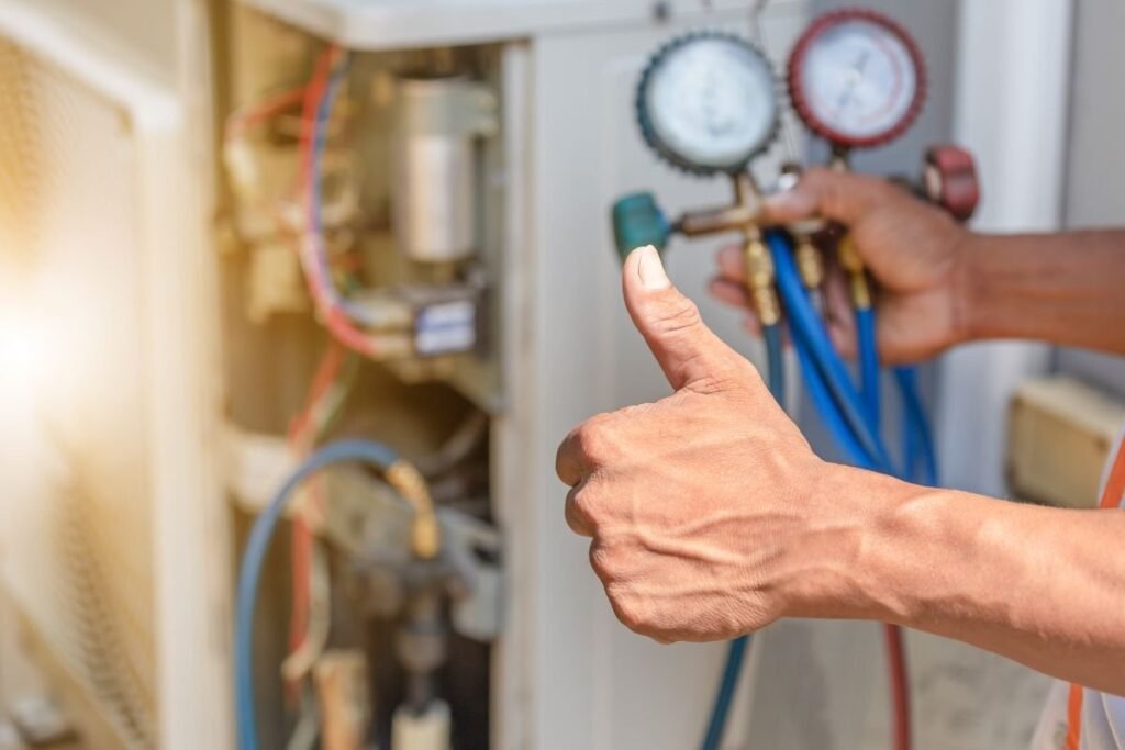 The expert is giving the best HVAC maintenance tips.