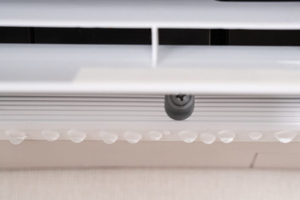 An HVAC unit leaking water