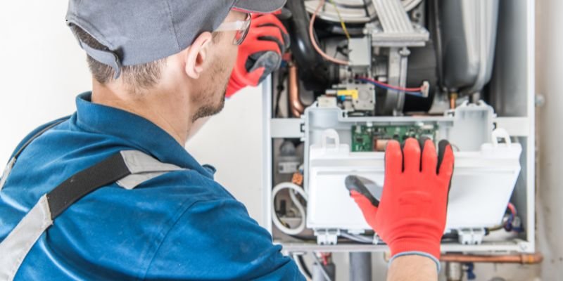 Have your furnace and heat exchanger cleaned by a certified technician to remove any accumulated dirt or debris hindering their operation.