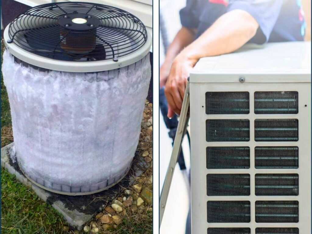 frozen AC unit repair