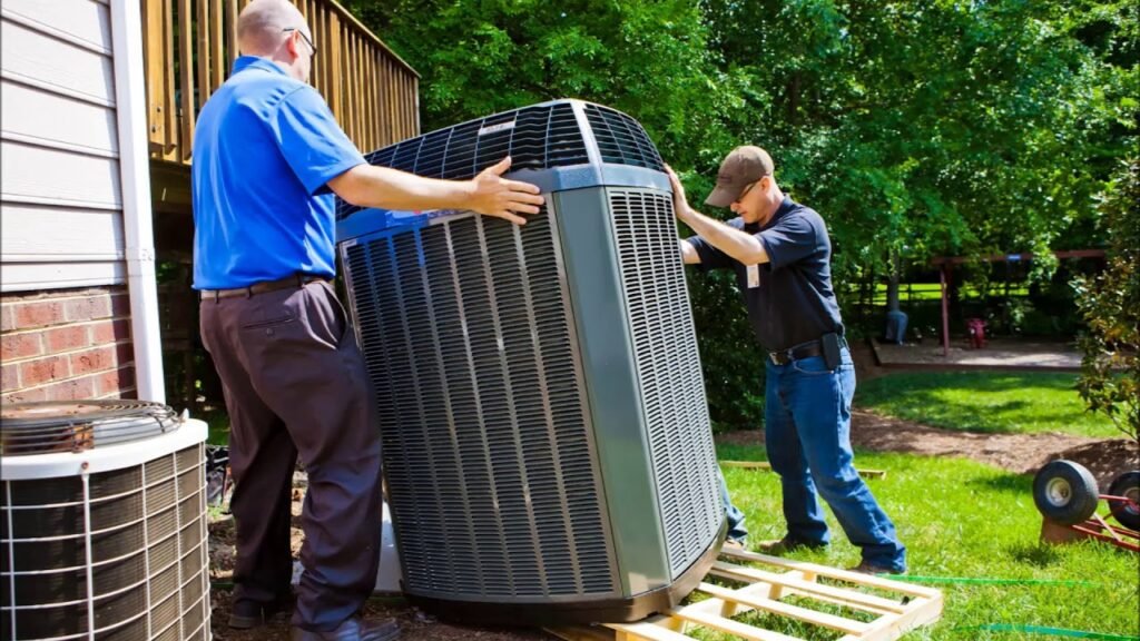 best AC repair company HVAC expert repairing outdoor AC unit